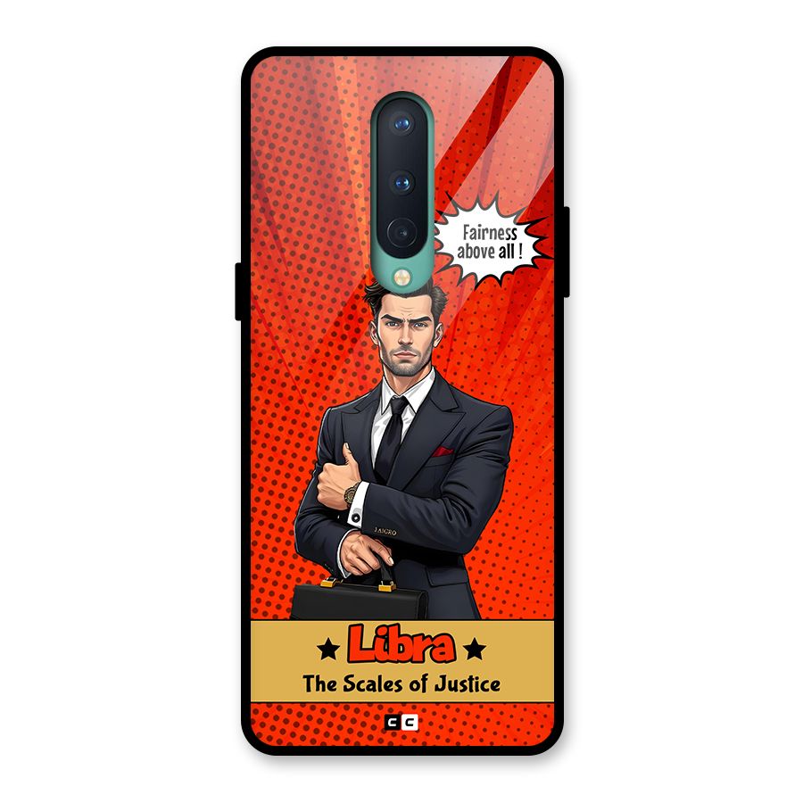 Impartial Libra Glass Back Case for OnePlus 8