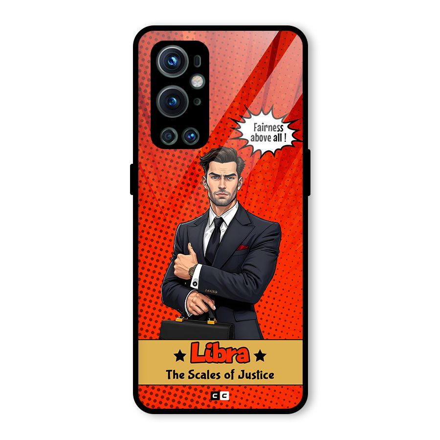 Impartial Libra Glass Back Case for OnePlus 9 Pro