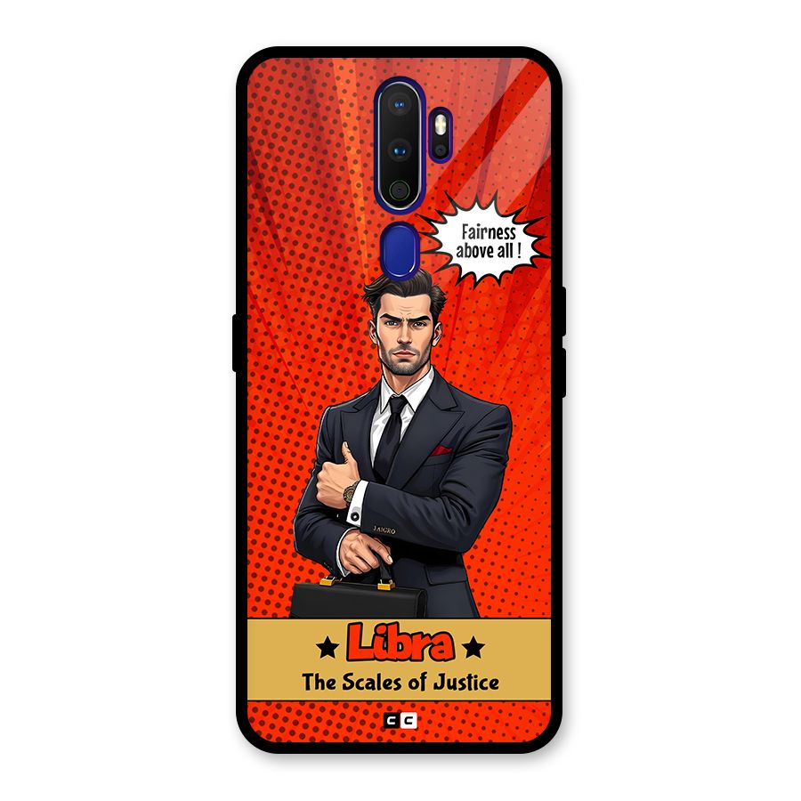 Impartial Libra Glass Back Case for Oppo A9 (2020)