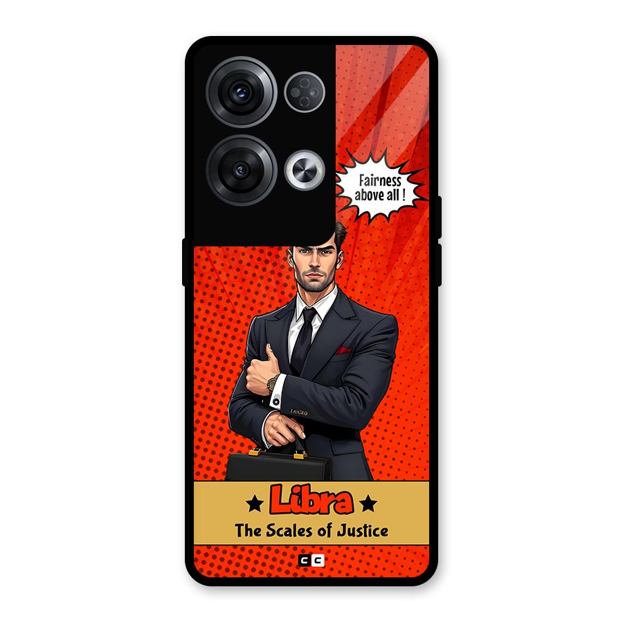 Impartial Libra Glass Back Case for Oppo Reno8 Pro 5G