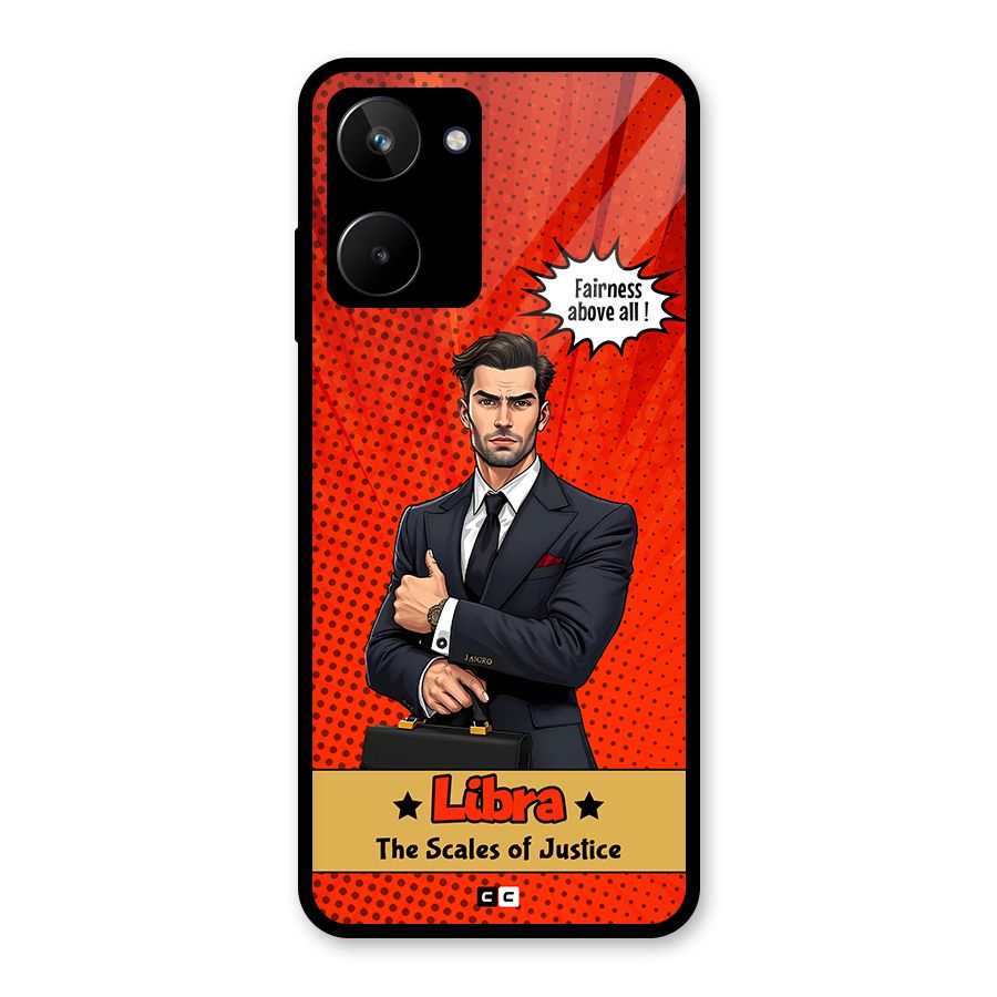 Impartial Libra Glass Back Case for Realme 10