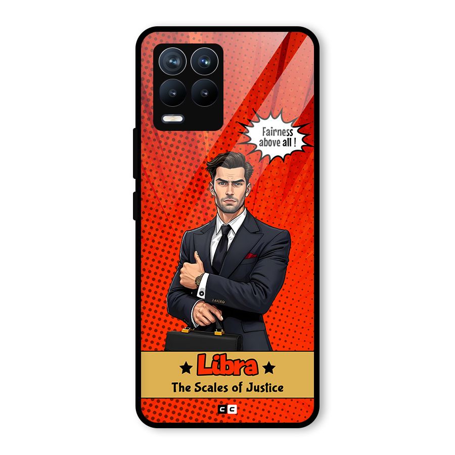 Impartial Libra Glass Back Case for Realme 8