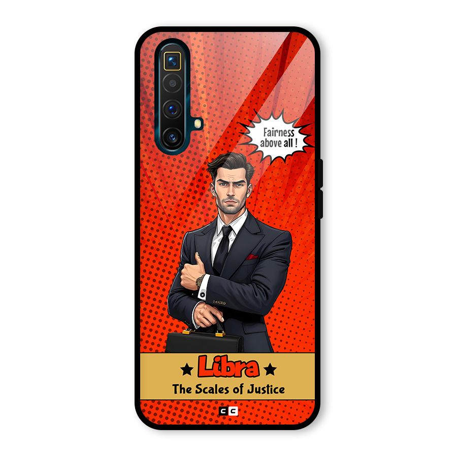 Impartial Libra Glass Back Case for Realme X3