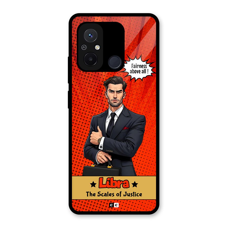 Impartial Libra Glass Back Case for Redmi 12C