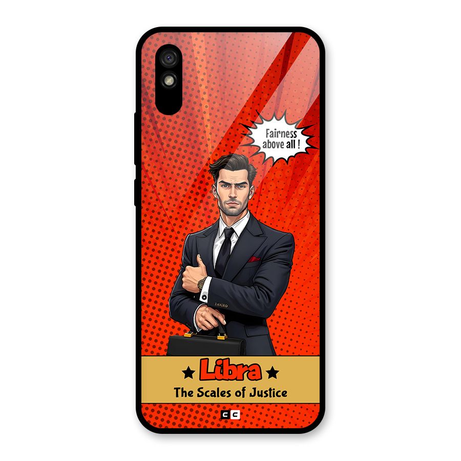 Impartial Libra Glass Back Case for Redmi 9i