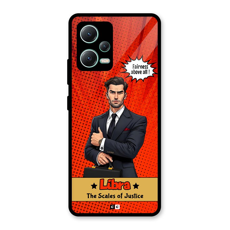 Impartial Libra Glass Back Case for Redmi Note 12 5G