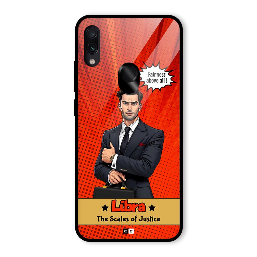 Impartial Libra Glass Back Case for Redmi Note 7 Pro