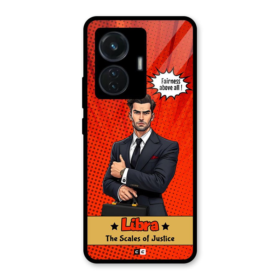 Impartial Libra Glass Back Case for Vivo T1 44W