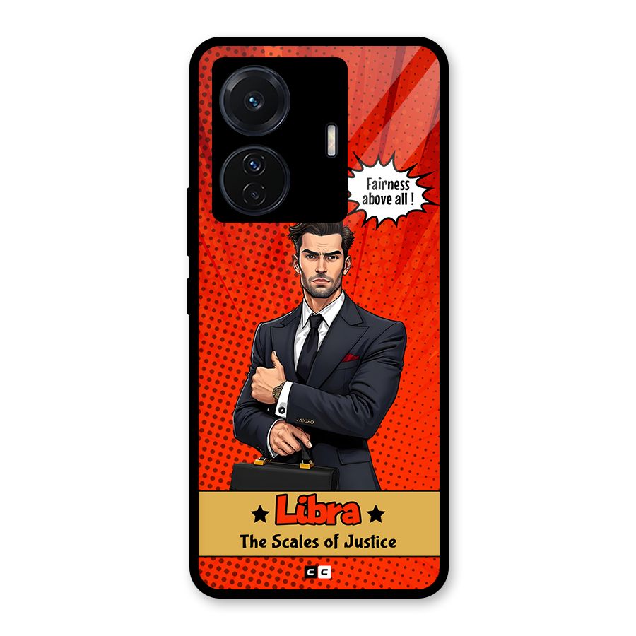 Impartial Libra Glass Back Case for Vivo T1 Pro