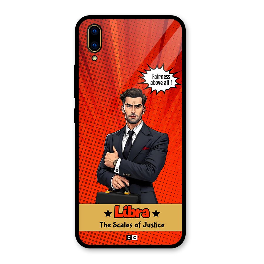 Impartial Libra Glass Back Case for Vivo V11 Pro