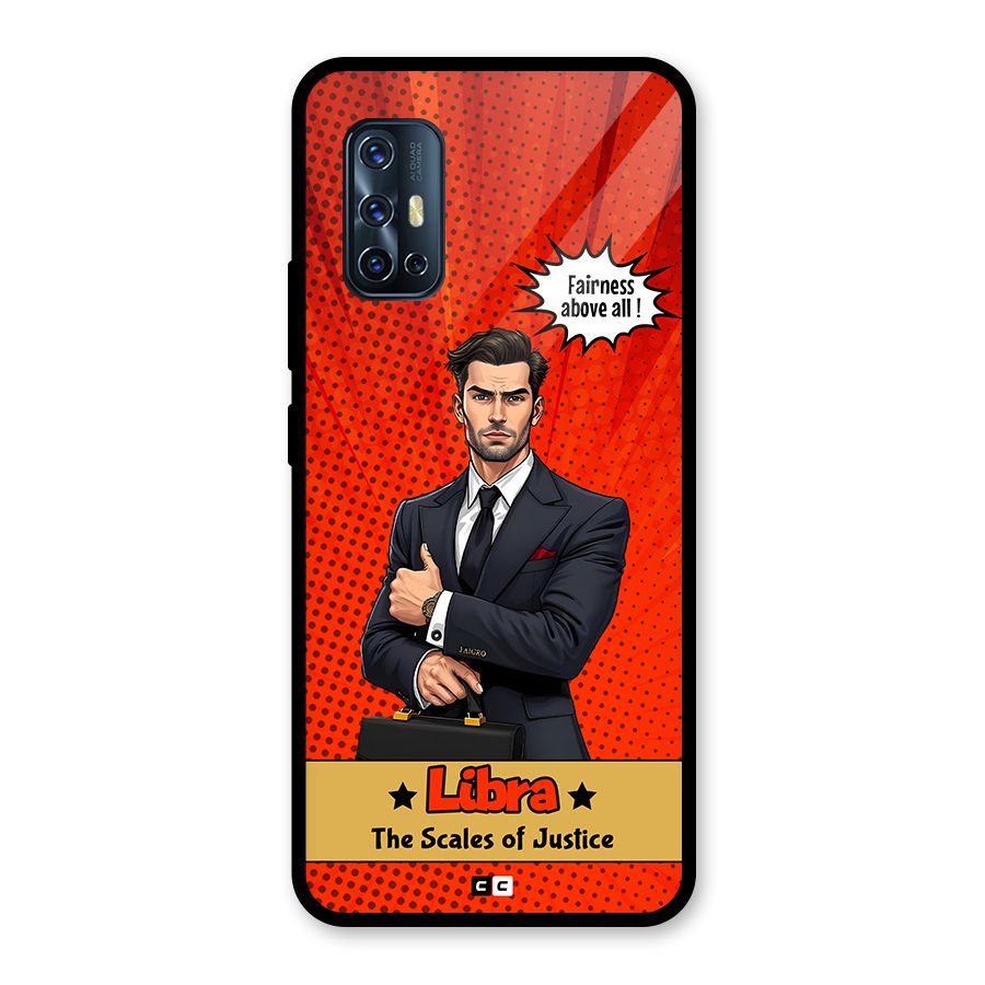 Impartial Libra Glass Back Case for Vivo V17