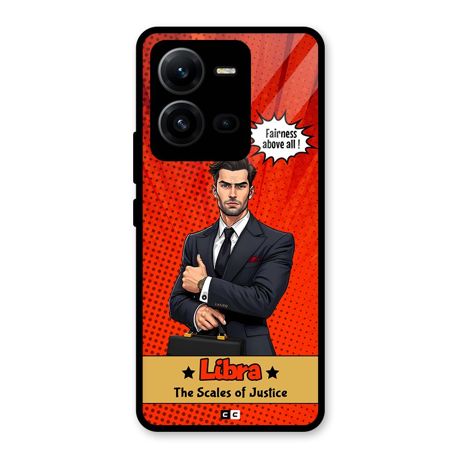 Impartial Libra Glass Back Case for Vivo V25