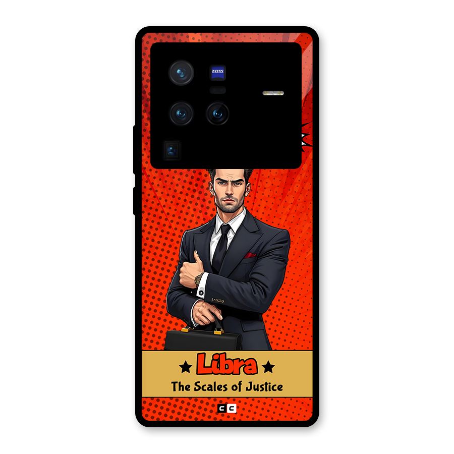 Impartial Libra Glass Back Case for Vivo X80 Pro