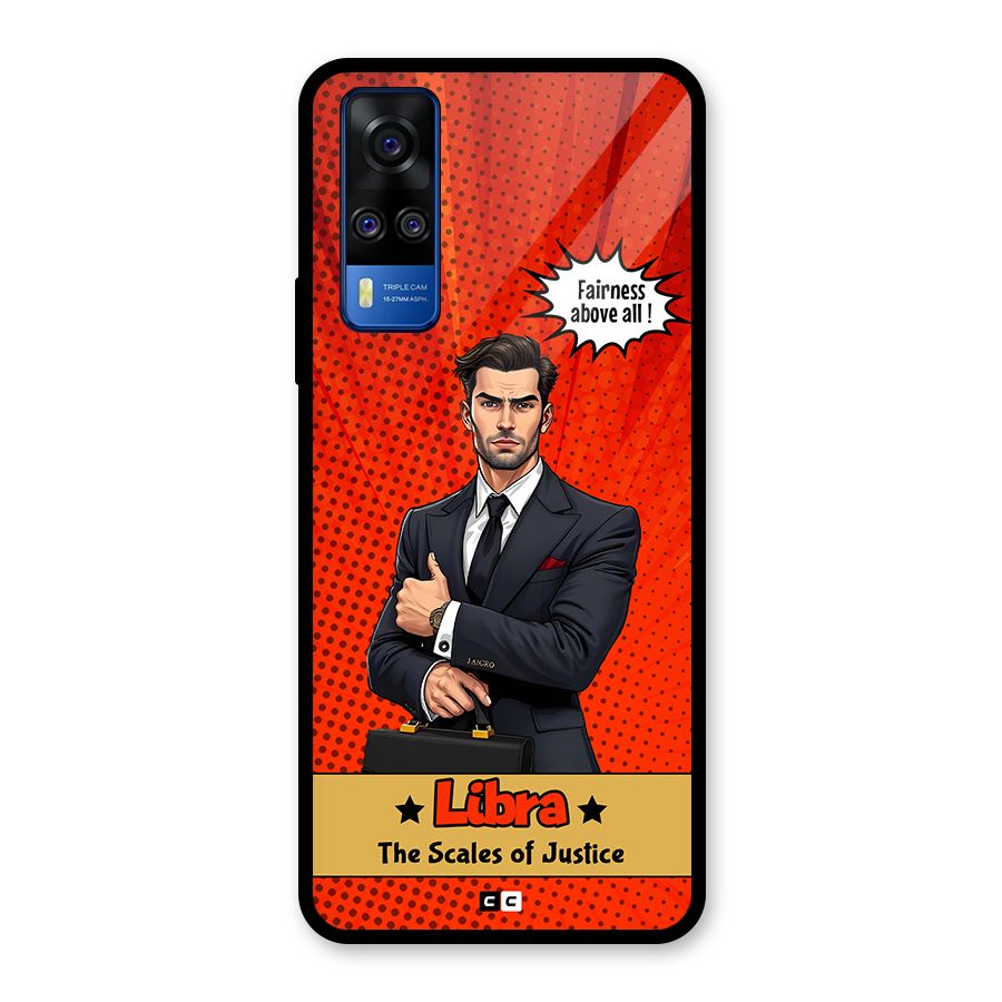 Impartial Libra Glass Back Case for Vivo Y51A