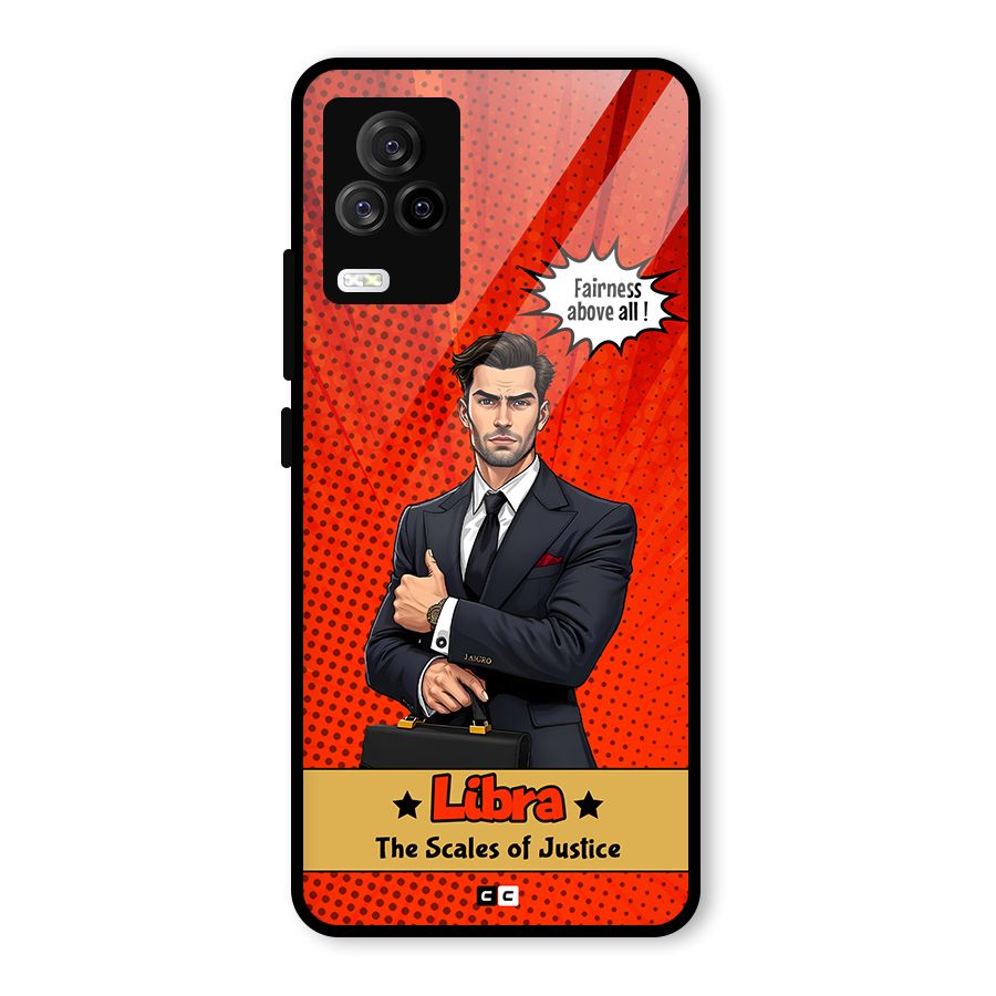 Impartial Libra Glass Back Case for Vivo iQOO 7 Legend 5G