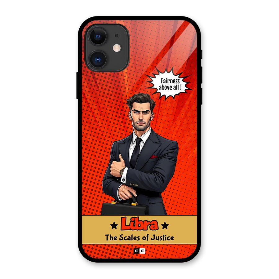 Impartial Libra Glass Back Case for iPhone 11