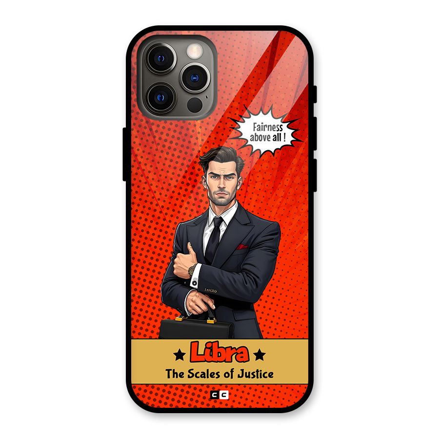 Impartial Libra Glass Back Case for iPhone 12 Pro
