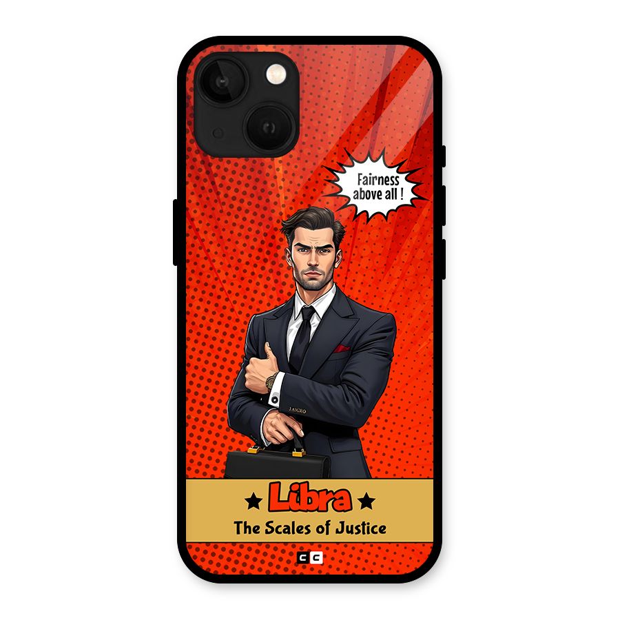 Impartial Libra Glass Back Case for iPhone 13