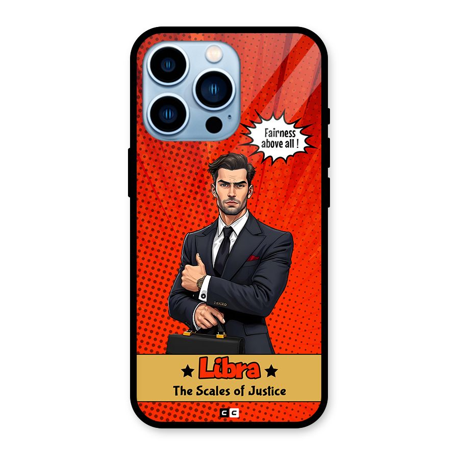 Impartial Libra Glass Back Case for iPhone 13 Pro