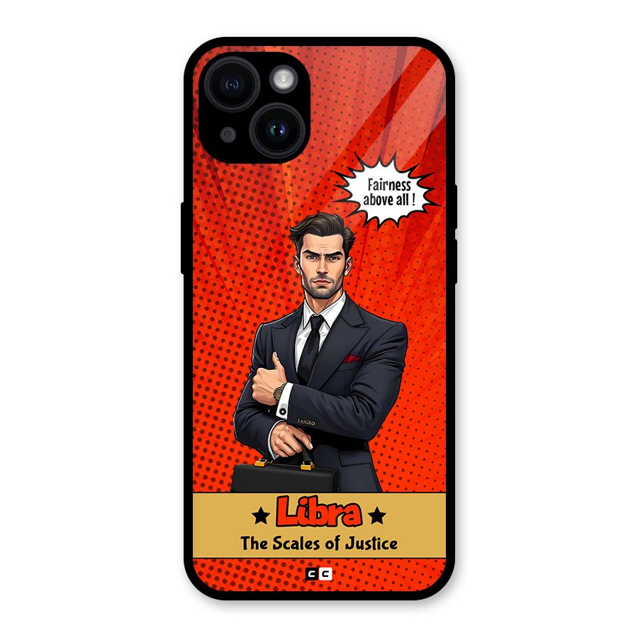 Impartial Libra Glass Back Case for iPhone 14