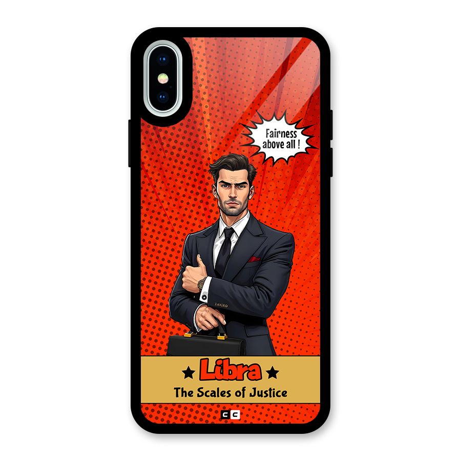 Impartial Libra Glass Back Case for iPhone XS