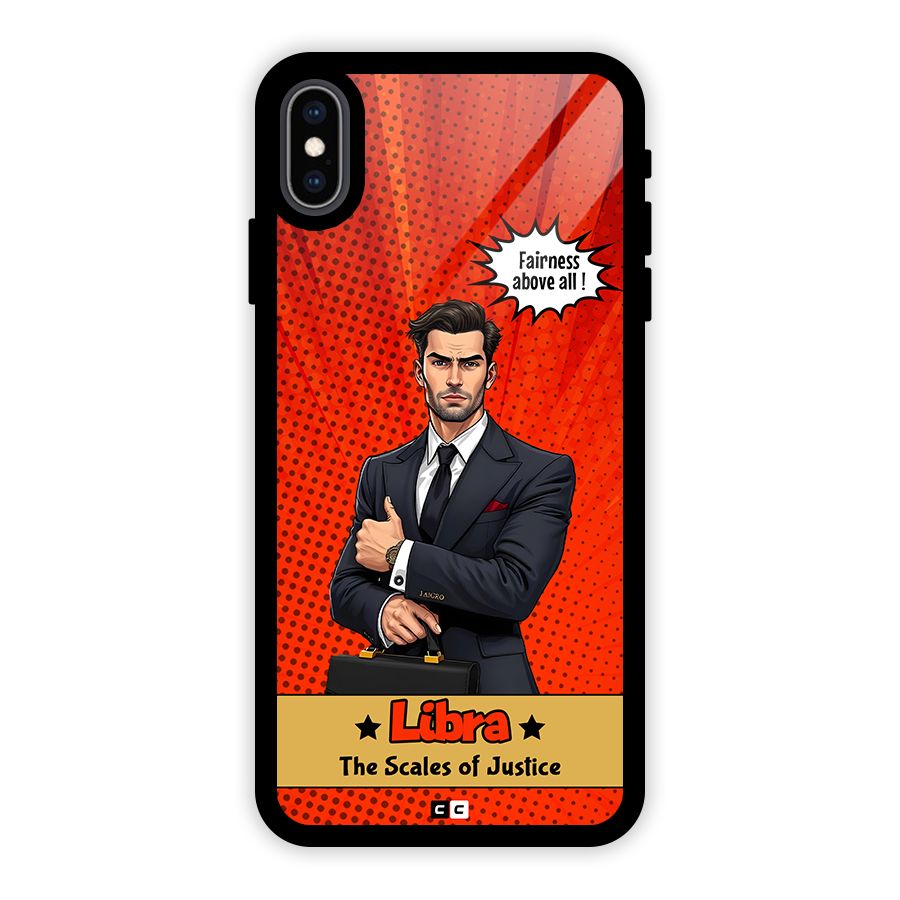 Impartial Libra Glass Back Case for iPhone XS Max