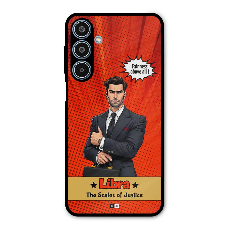 Impartial Libra Metal Back Case for Galaxy M35
