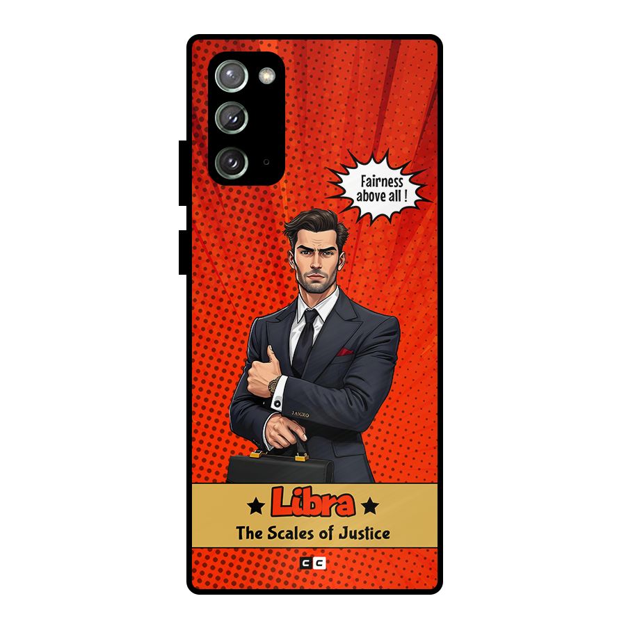 Impartial Libra Metal Back Case for Galaxy Note 20