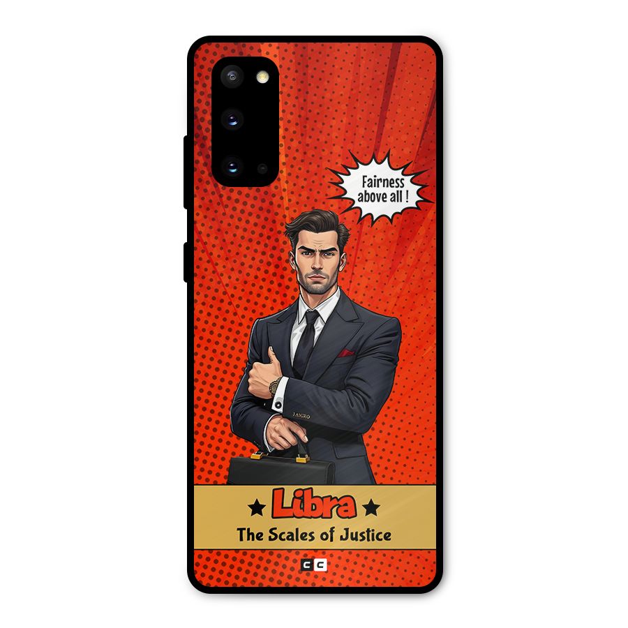Impartial Libra Metal Back Case for Galaxy S20