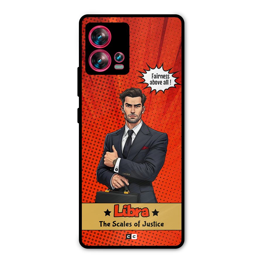 Impartial Libra Metal Back Case for Motorola Edge 30 Fusion