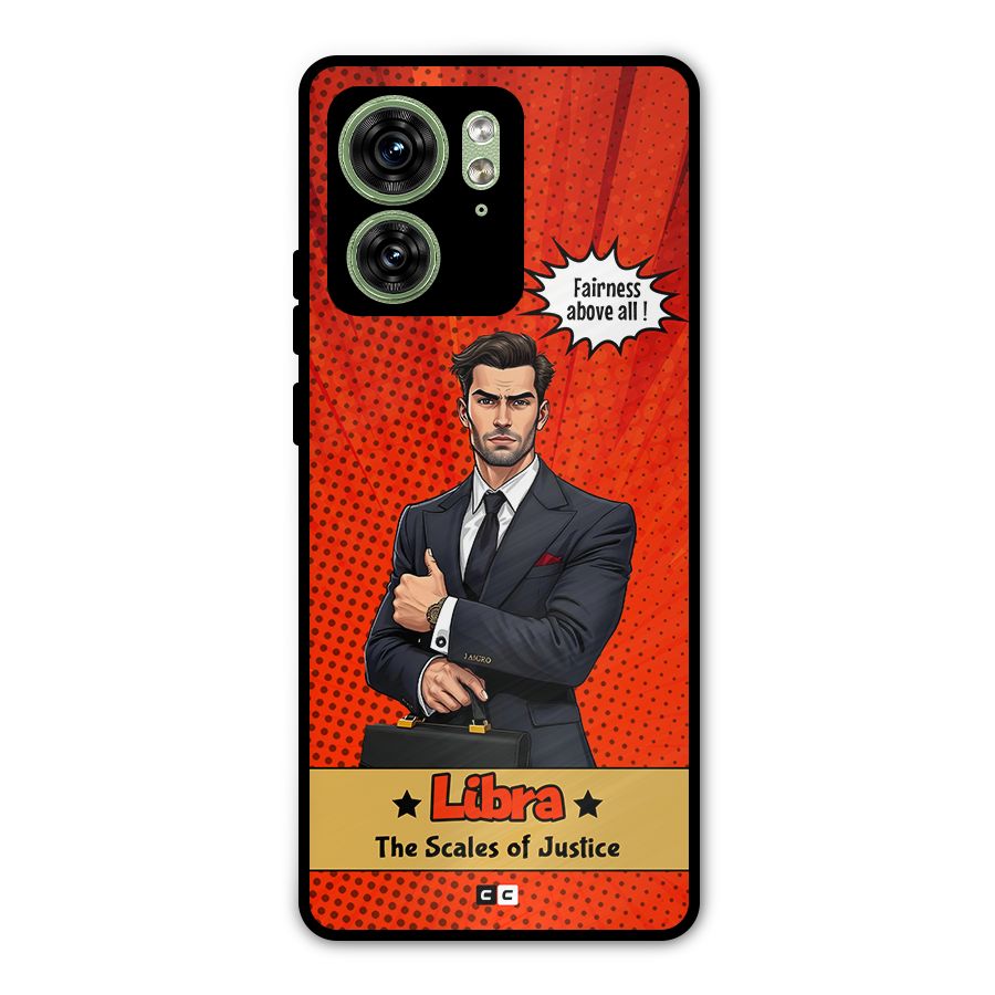 Impartial Libra Metal Back Case for Motorola Edge 40 5G
