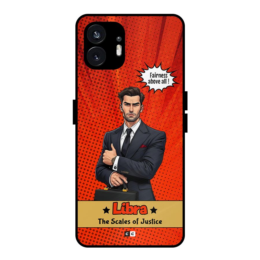 Impartial Libra Metal Back Case for Nothing Phone 2