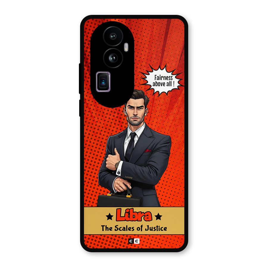 Impartial Libra Metal Back Case for Oppo Reno10 Pro Plus