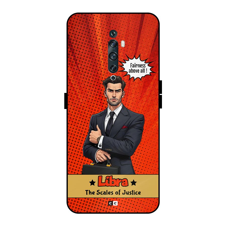 Impartial Libra Metal Back Case for Oppo Reno2 Z