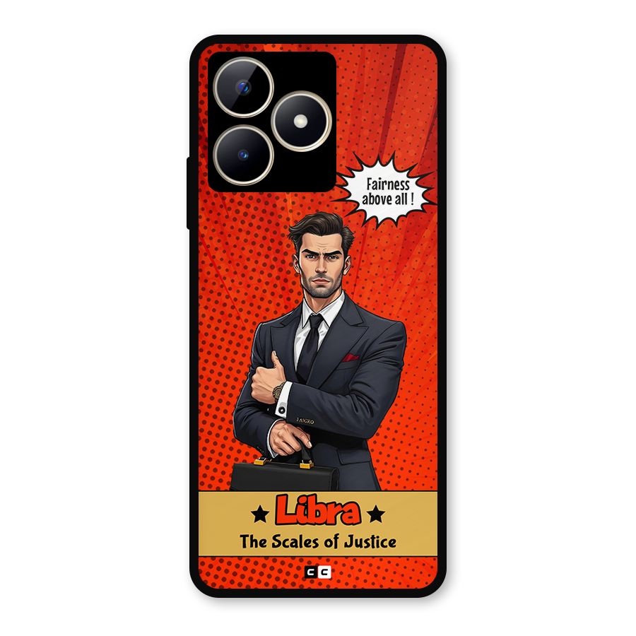 Impartial Libra Metal Back Case for Realme C53