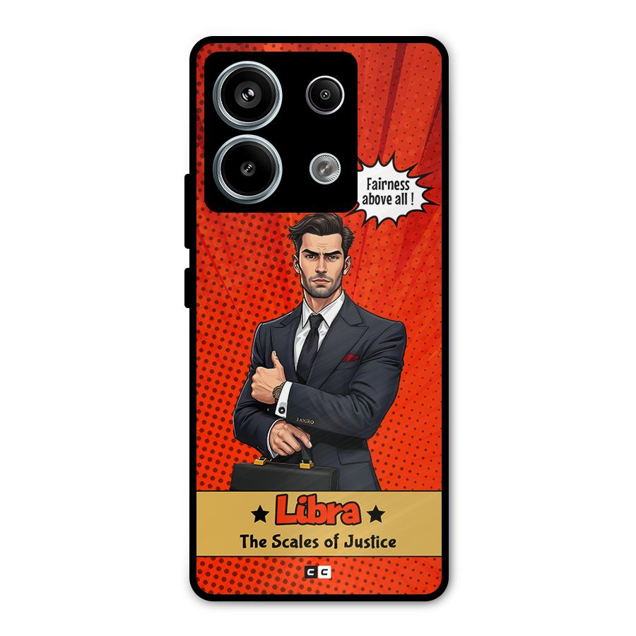 Impartial Libra Metal Back Case for Redmi Note 13 Pro 5G