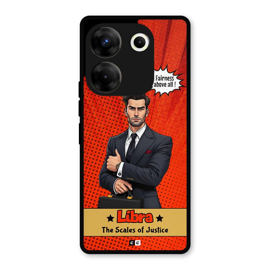 Impartial Libra Metal Back Case for Tecno Camon 20 Pro