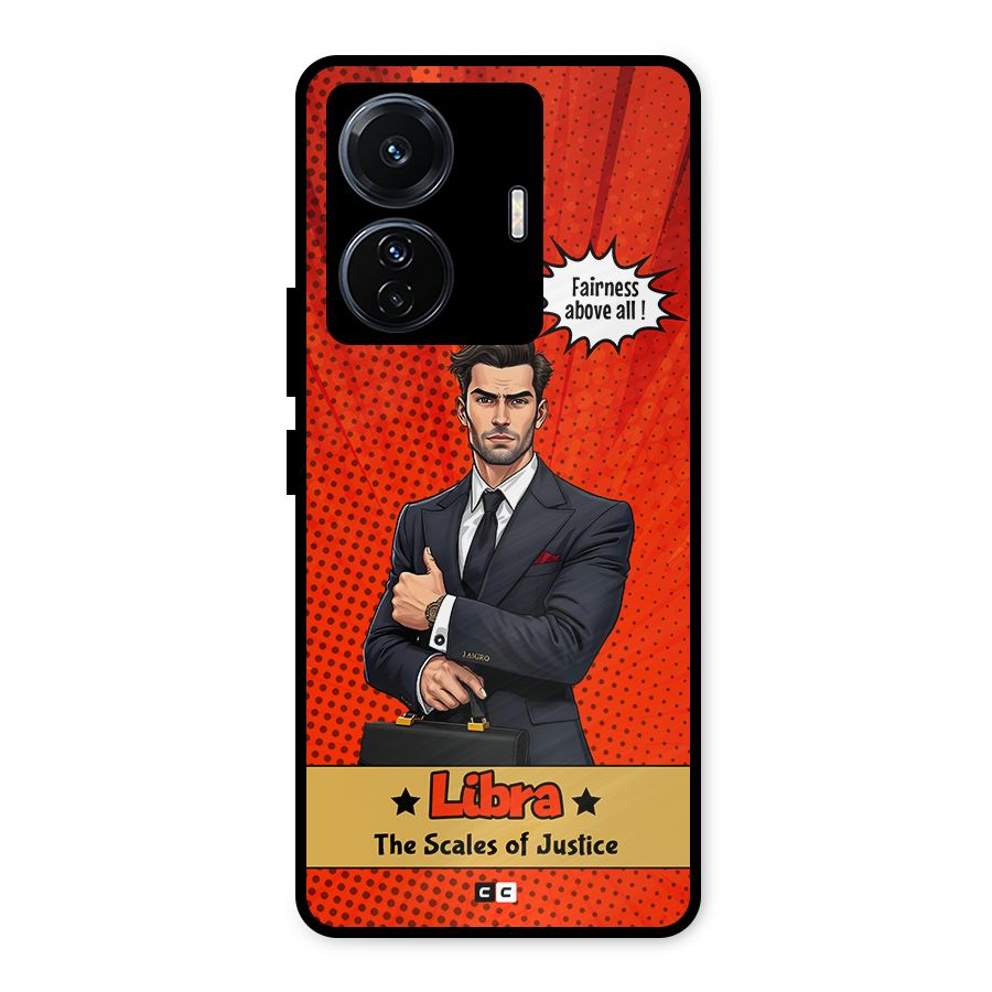 Impartial Libra Metal Back Case for Vivo T1 Pro