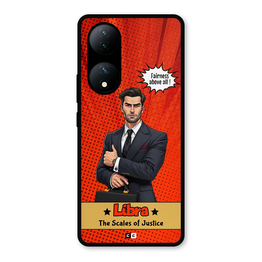 Impartial Libra Metal Back Case for Vivo T2