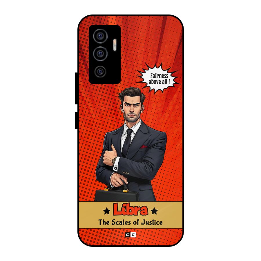 Impartial Libra Metal Back Case for Vivo V23e