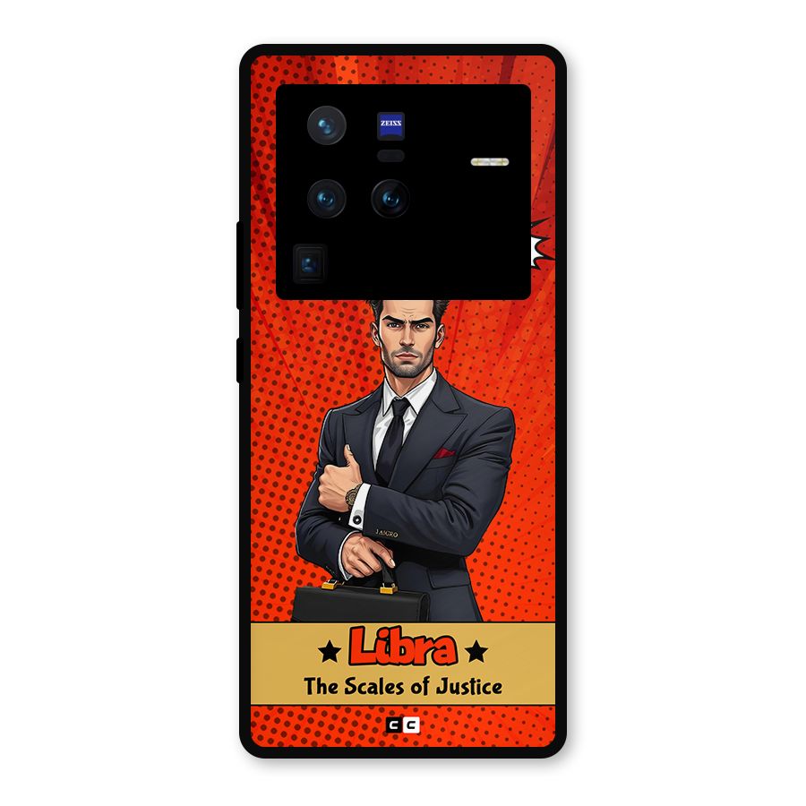 Impartial Libra Metal Back Case for Vivo X80 Pro