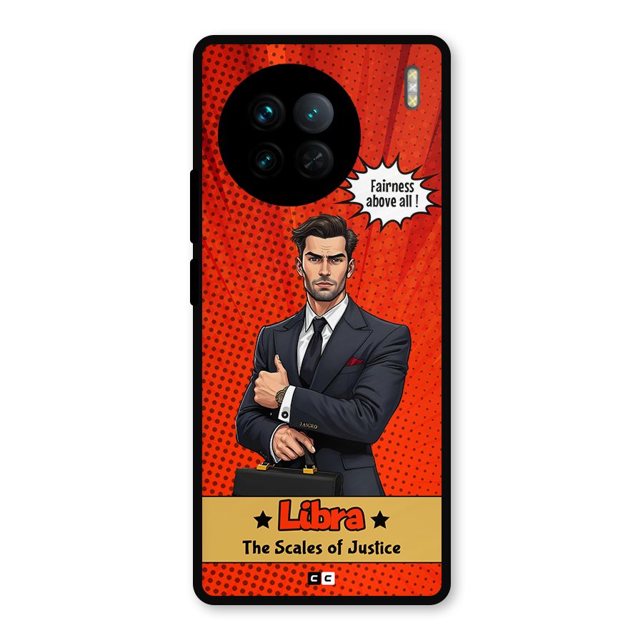Impartial Libra Metal Back Case for Vivo X90