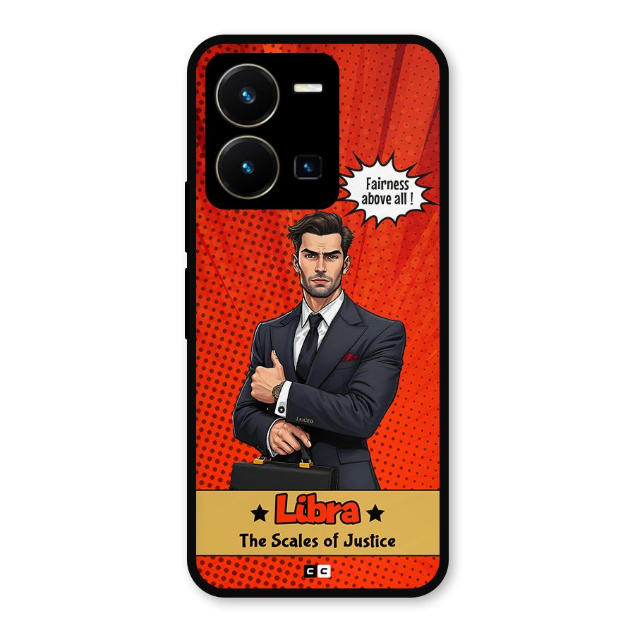 Impartial Libra Metal Back Case for Vivo Y35