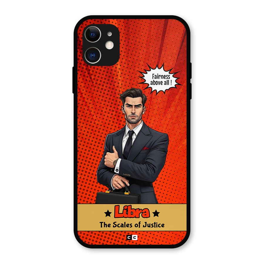 Impartial Libra Metal Back Case for iPhone 11