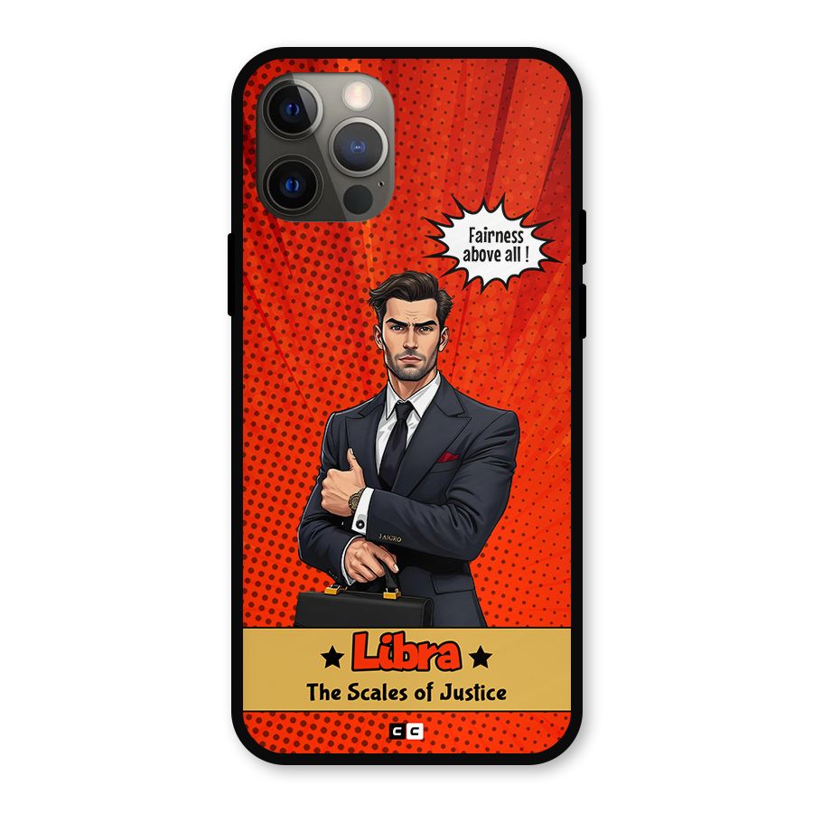 Impartial Libra Metal Back Case for iPhone 12 Pro