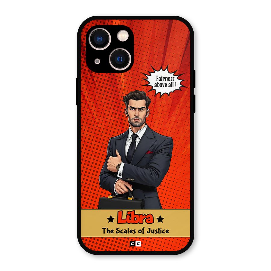 Impartial Libra Metal Back Case for iPhone 13