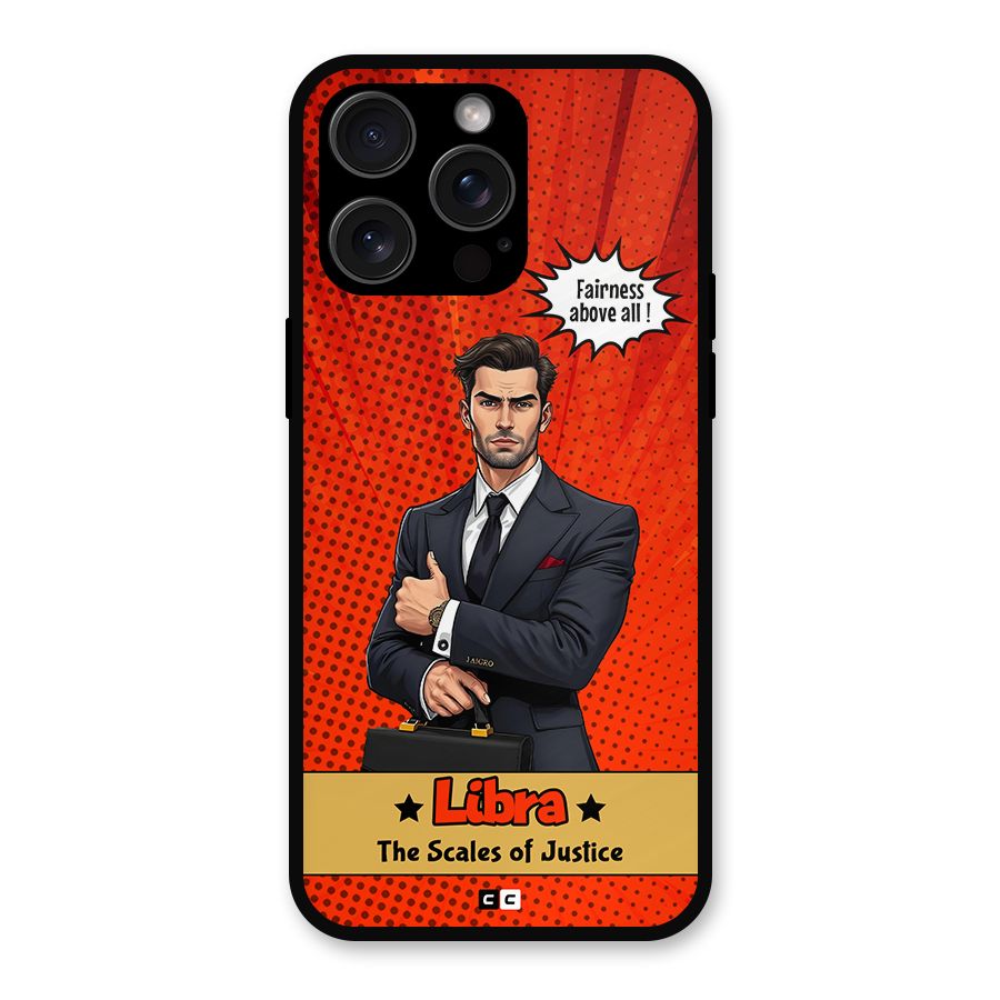 Impartial Libra Metal Back Case for iPhone 15 Pro Max