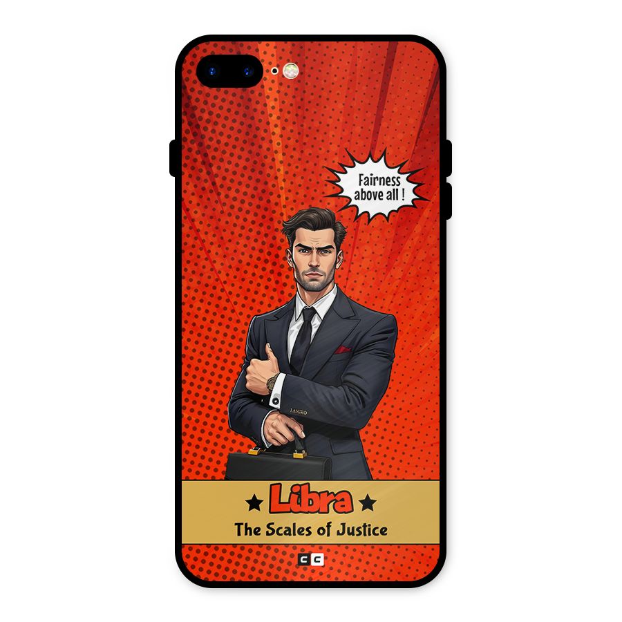 Impartial Libra Metal Back Case for iPhone 8 Plus
