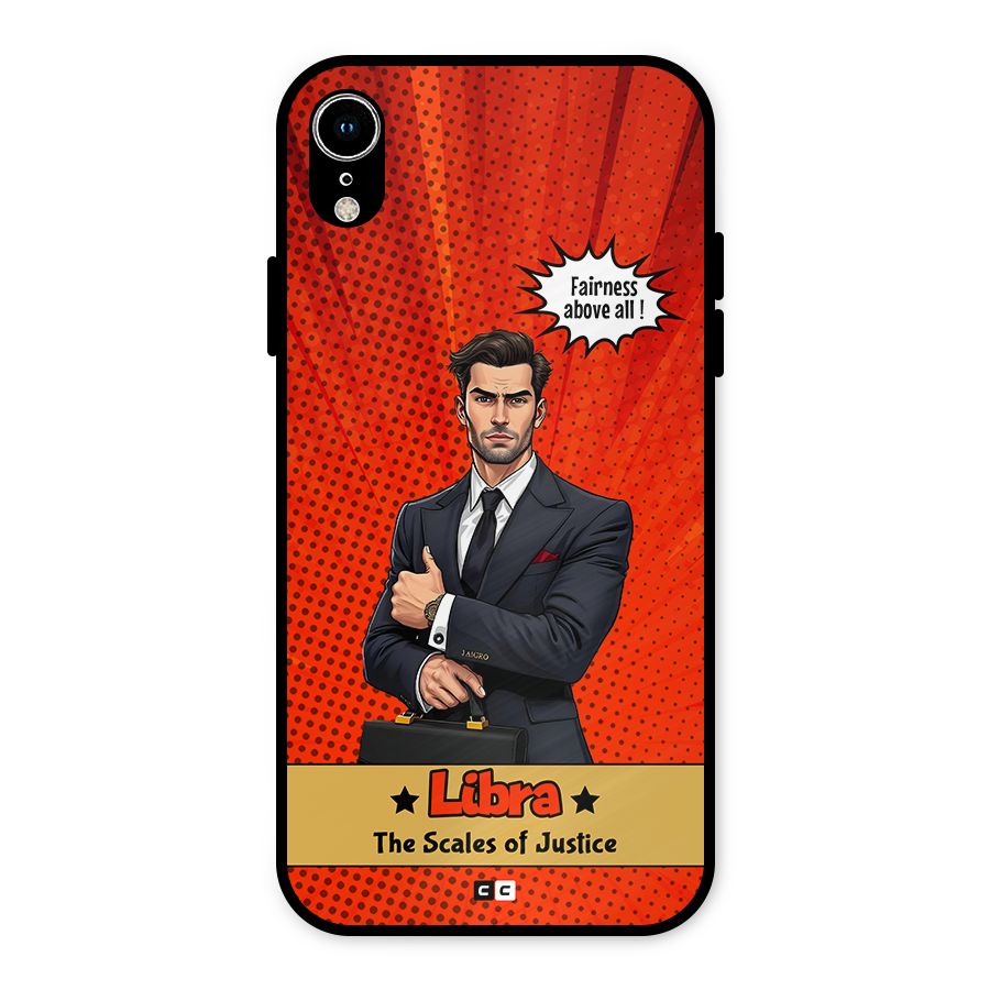 Impartial Libra Metal Back Case for iPhone XR
