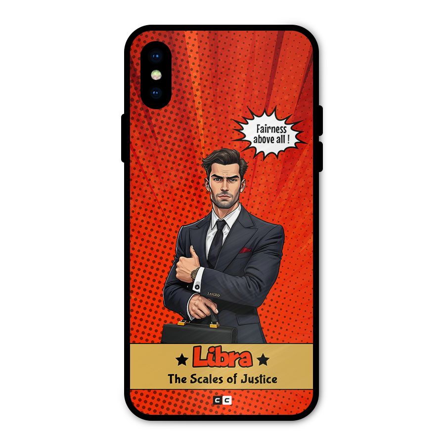 Impartial Libra Metal Back Case for iPhone XS